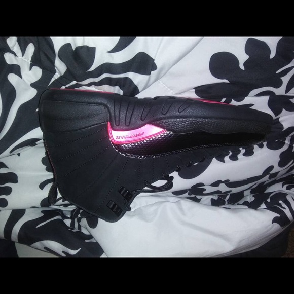 Black and Pink Retro 12s - Picture 2 of 2